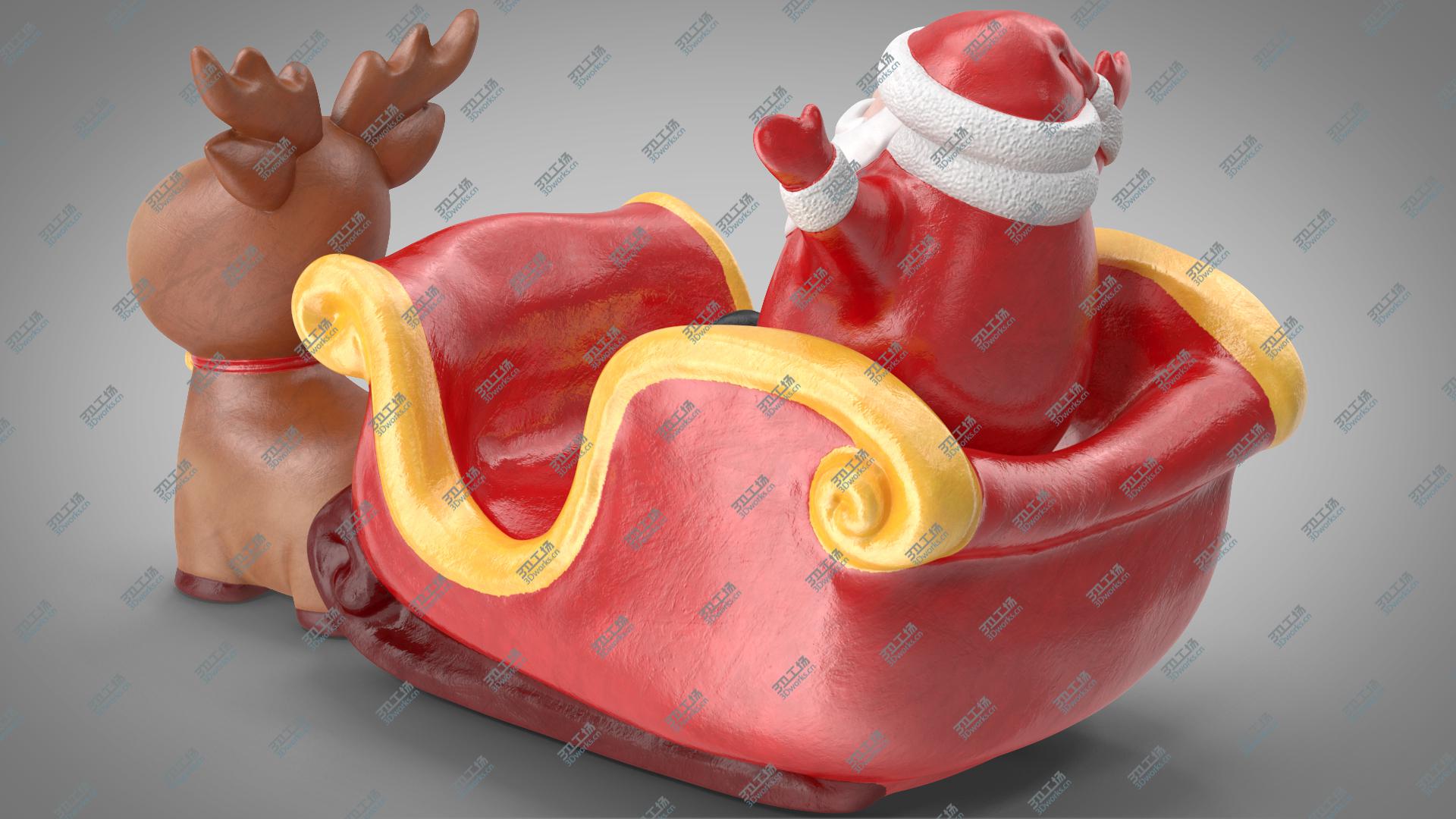 images/goods_img/202105071/Santa Claus with Sleigh Decorative Figurine 2 3D model/5.jpg